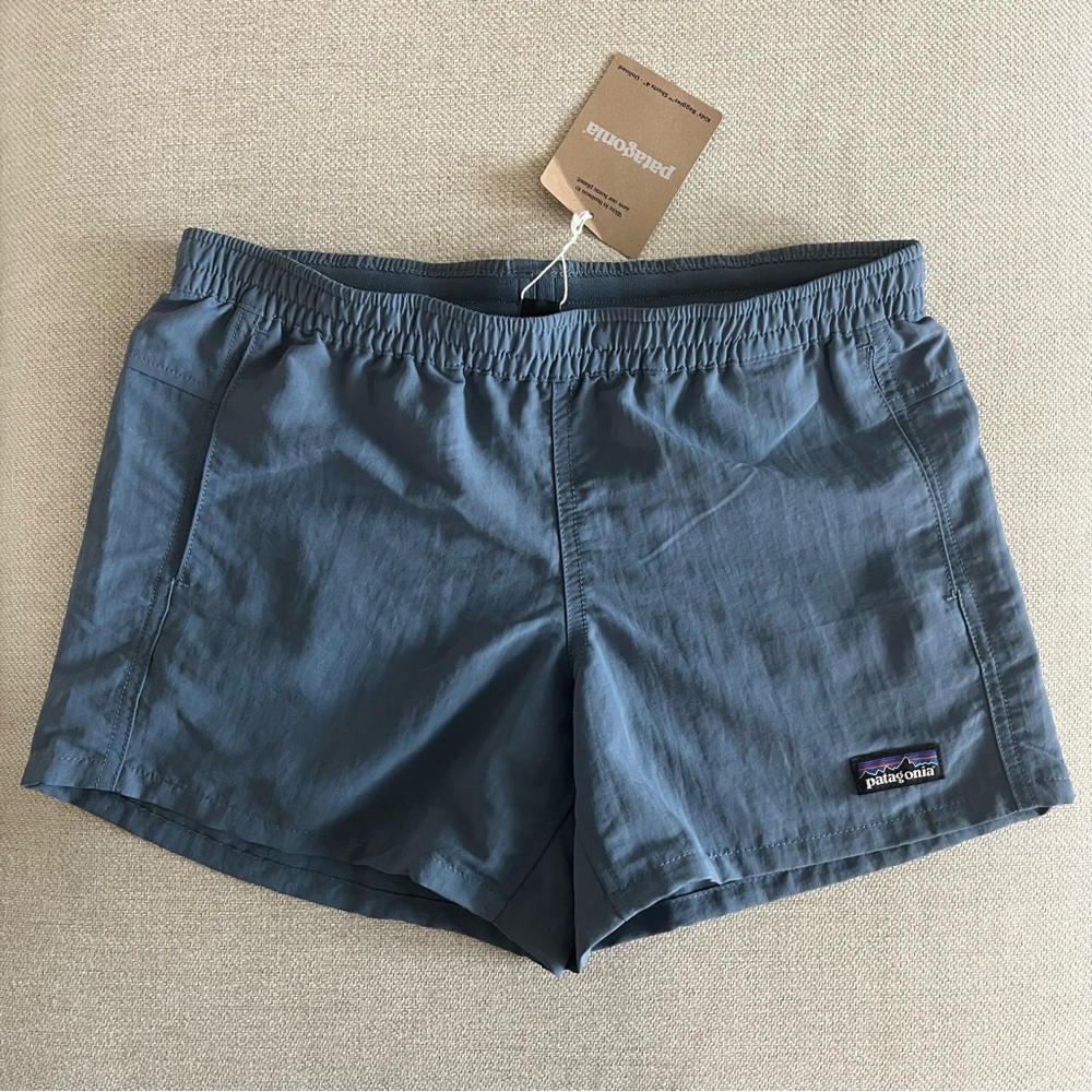 Patagonia Kids Baggies Shorts, L (12) Utility Blue